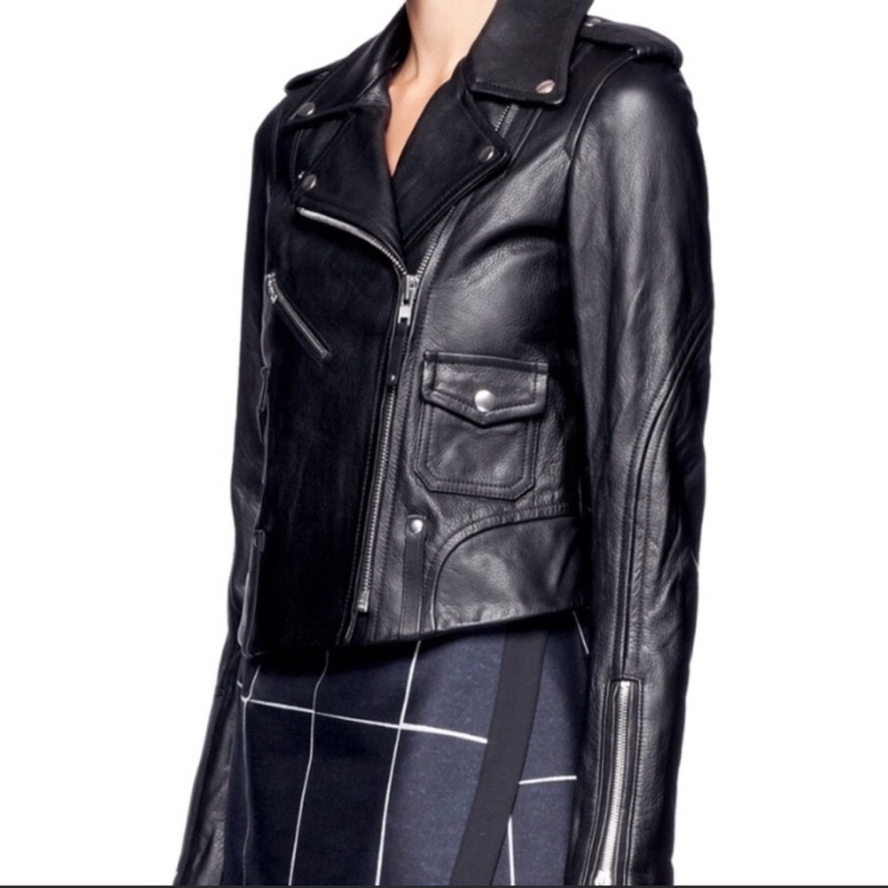 Theory Leather Moto Jacket (ADASHI) NWT